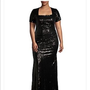 Black sequined dress!